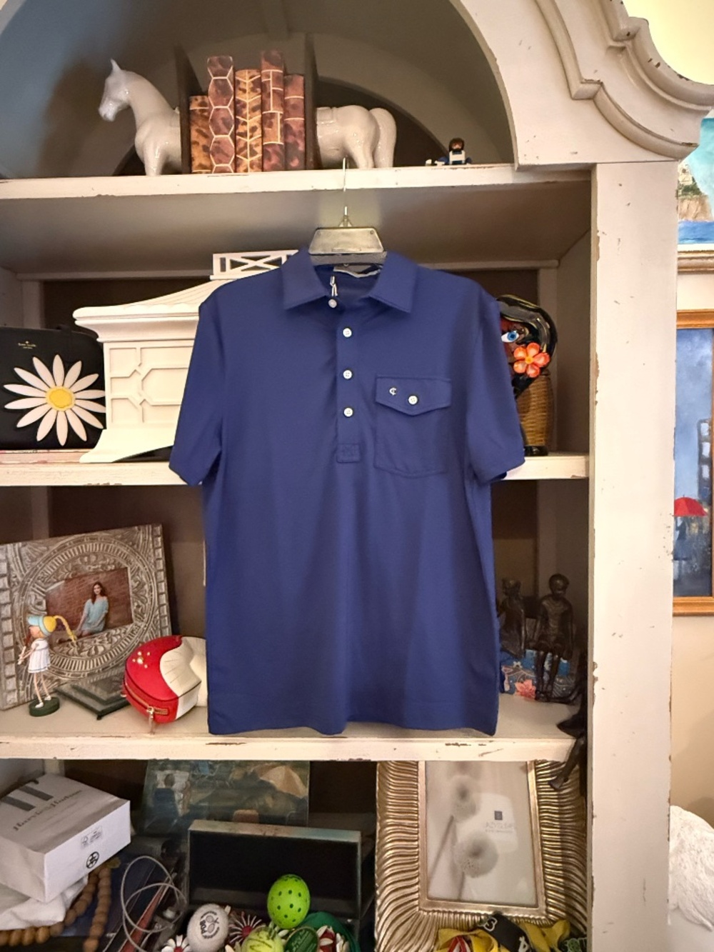 Criquet Men’s Navy Polo Shirt SZ XL  NWT